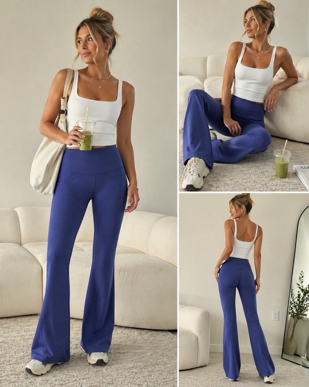 Lululemon Groove Super-High-Rise Flared Pants Nulu Psychic Blue Size 4